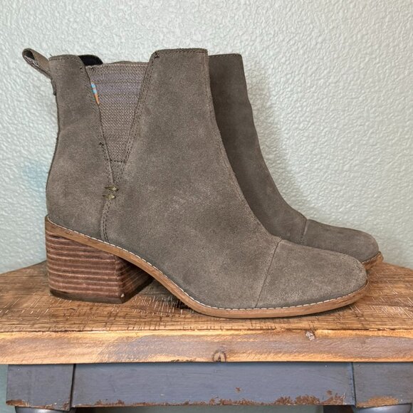 Toms Shoes - Toms Ankle Boot Green Size 8